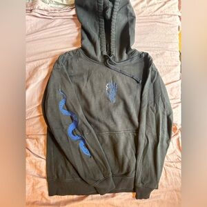 Vans Black Sweater with Blue Snake Design
